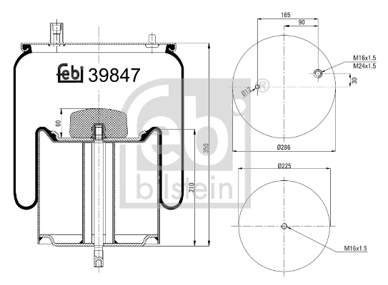Bellow, air suspension
